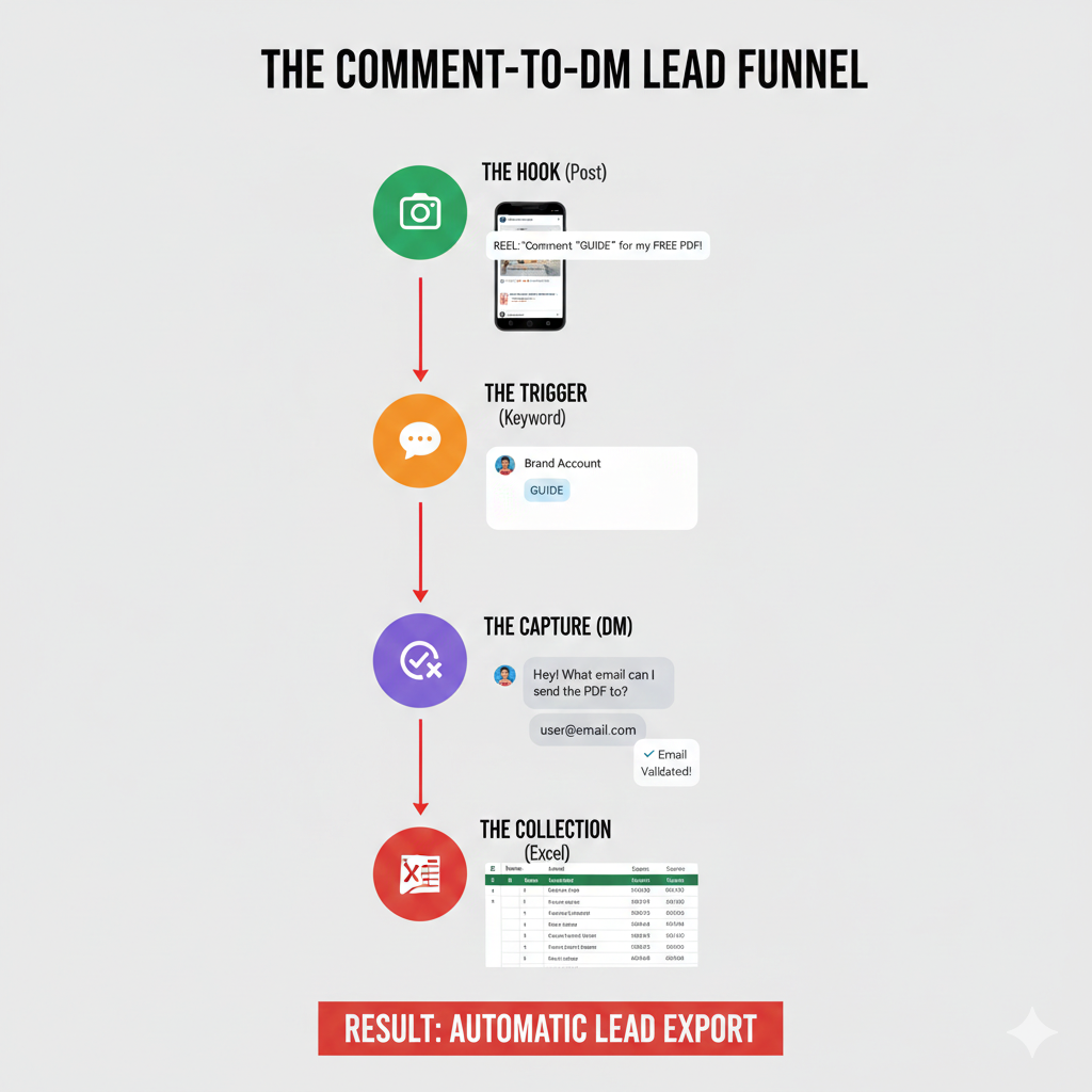 comment to DM lead funnel on Instagram